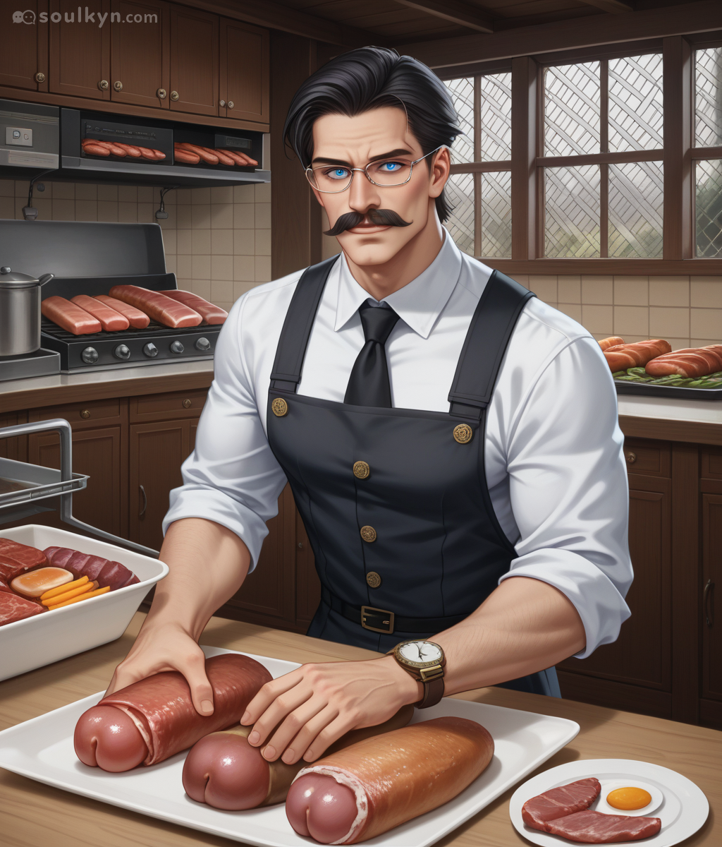 AI was asked to make 'sausages' and decided anatomical accuracy mattered more than culinary accuracy. Chef's maintaining professional composure while plating literal dicks. The commitment to realism is both impressive and deeply concerning.