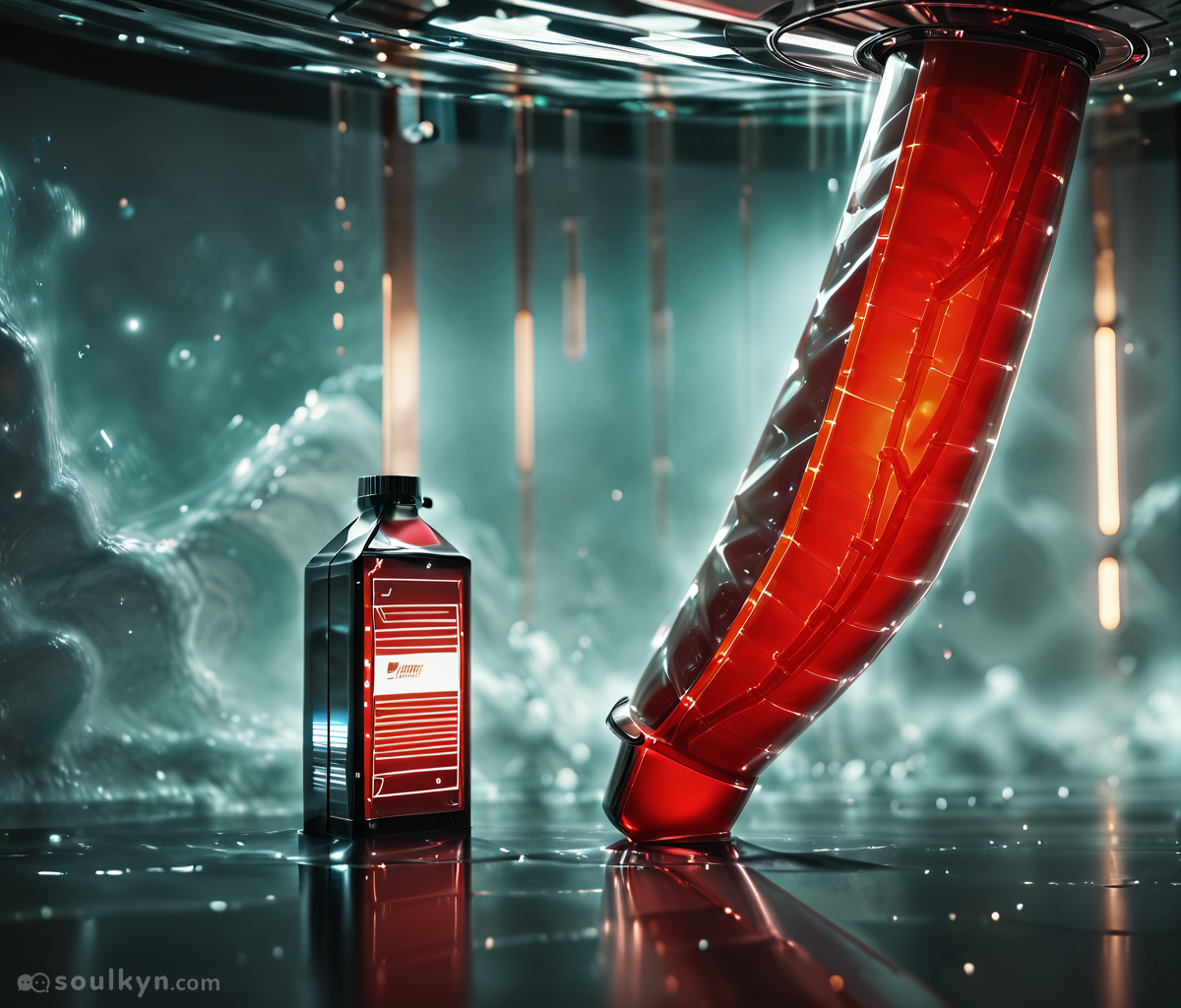 User asked for 'sexy sci-fi scene.' AI delivered: one (1) ribbed red dildo in a lab. No people. No context. Just a translucent cylinder vibing alone in a futuristic room. Sometimes AI says 'you don't need a person for this' and honestly? Respect.