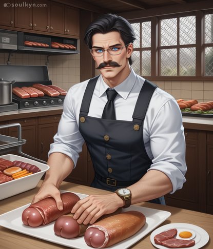 AI was asked to make 'sausages' and decided anatomical accuracy mattered more than culinary accuracy. Chef's maintaining professional composure while plating literal dicks. The commitment to realism is both impressive and deeply concerning.