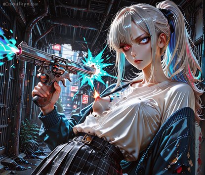 Revolver forgot how physics works - firing in three directions at once because fuck ballistics apparently