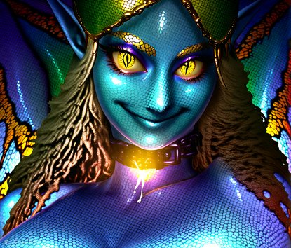 AI tried 'alien beauty' and created a reptilian queen who looks like she's about to explain why your species failed the consciousness test