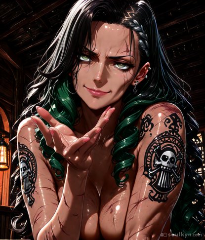 Skull tattoos say 'dangerous pirate energy' but proportions say 'physics took one look and jumped overboard'