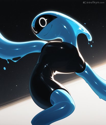 AI tried 'whimsical liquid characters in space' and created an existential crisis instead. They're not dancing gracefully—they're actively disintegrating while Saturn watches. Even the cosmos can't save this physics disaster.